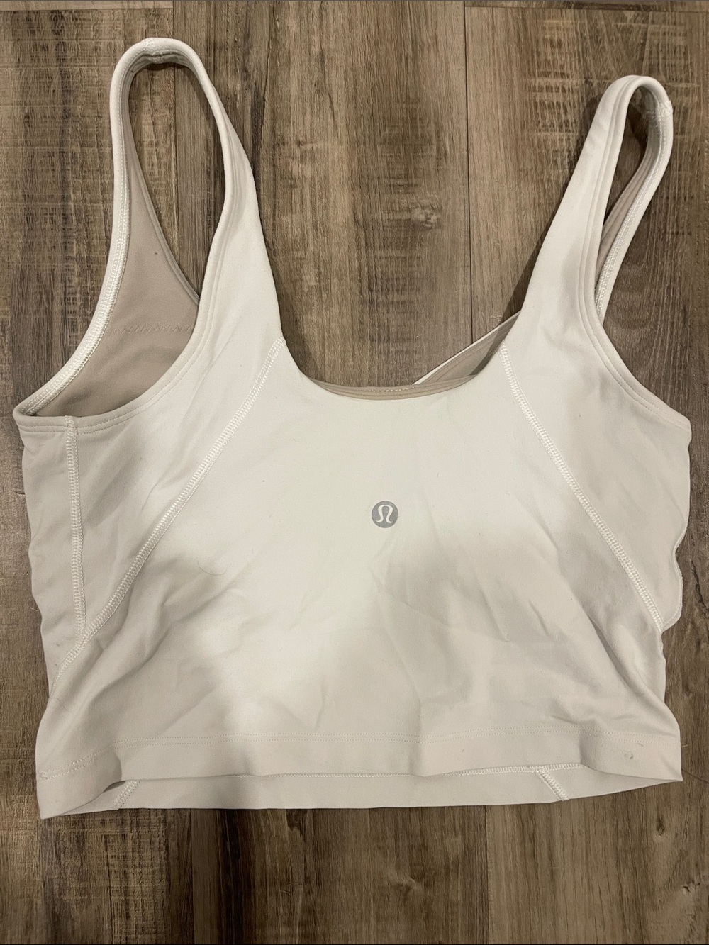 Women's White V-Neck Tank Crop Top